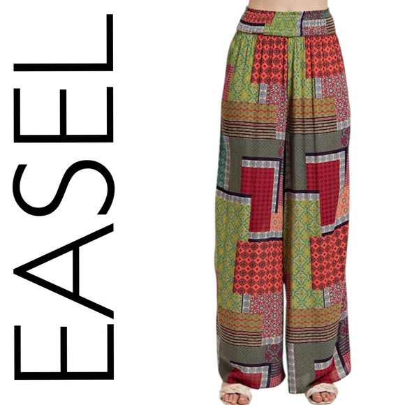 easel Pants - 984: EASEL NWT PANTS GREEN COMBO (R1)